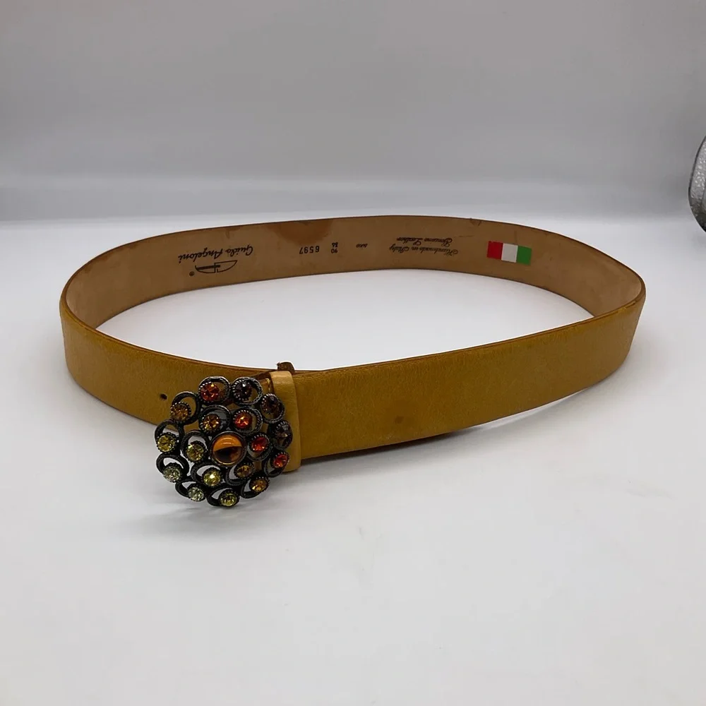 GUIDO ANGELOUI‎ ITALIAN MADE LEATHER BELT